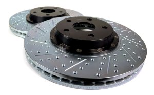 Chevrolet Camaro SS Brake Rotors (2) - Front - Baer Brakes - Eradispeed+ SDZ, Slot & Drilled, 2-Piece - `16-`24
